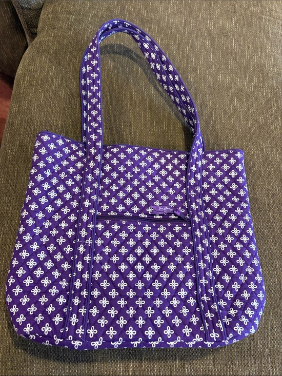 Vera Bradley Handbags - Vera Bradley Purple Quilted Floral Tote